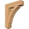 Ekena Millwork Thorton Craftsman Smooth Bracket, Western Red Cedar, 5 1/2"W x 26"D x 30"H BKT06X26X30THR04SWR - alternate 1